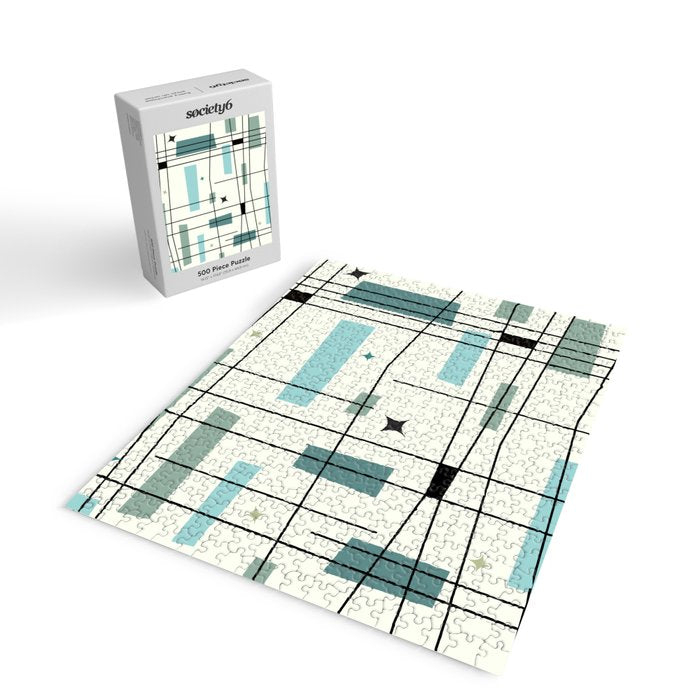 Mid Century Art Bauhaus Style Jigsaw Puzzle Gallery Image 2