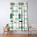 Mid Century Art Bauhaus Style Window Curtain Gallery Image 5
