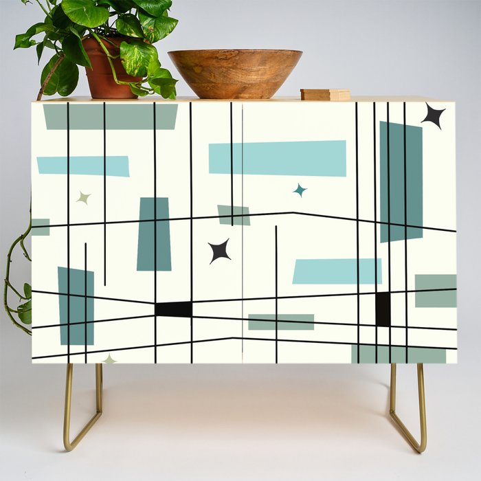 Mid Century Art Bauhaus Style Credenza Gallery Image 1