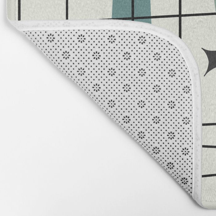 Mid Century Art Bauhaus Style Bath Mat Gallery Image 2