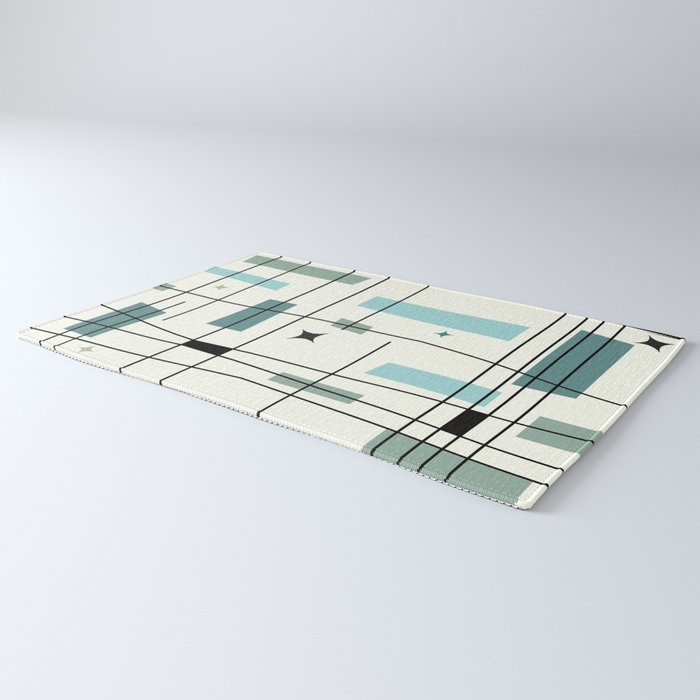 Mid Century Art Bauhaus Style Rug Gallery Image 3