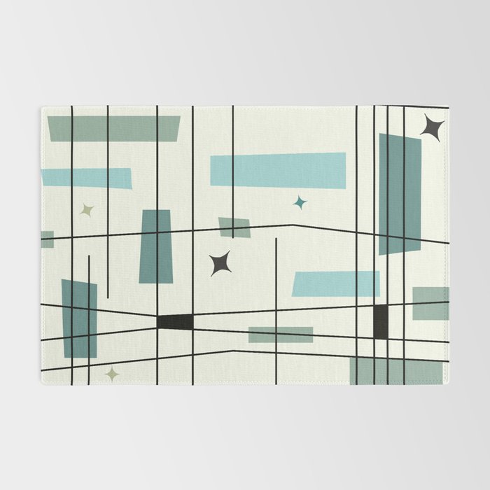 Mid Century Art Bauhaus Style Rug Gallery Image 2