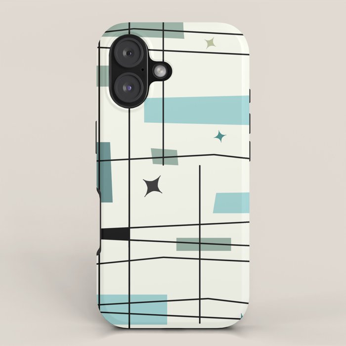 Mid Century Art Bauhaus Style iPhone Case Gallery Image 1