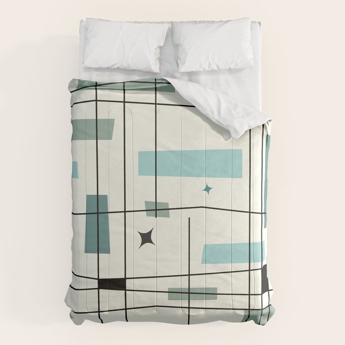 Mid Century Art Bauhaus Style Comforter Gallery Image 6