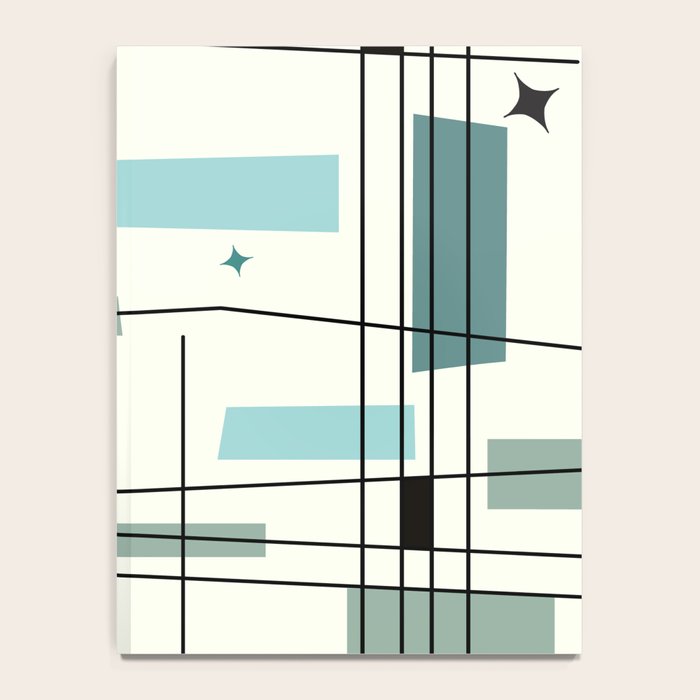 Mid Century Art Bauhaus Style Notebook Gallery Image 4