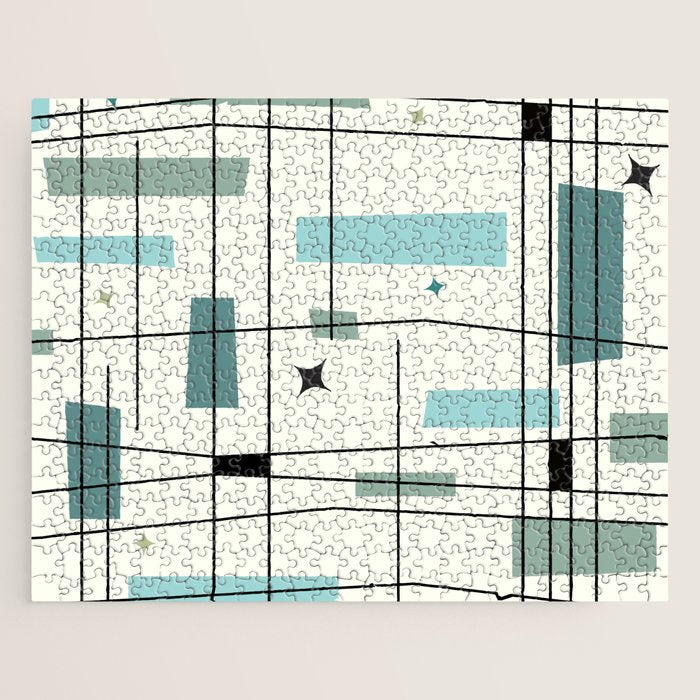 Mid Century Art Bauhaus Style Jigsaw Puzzle Gallery Image 1