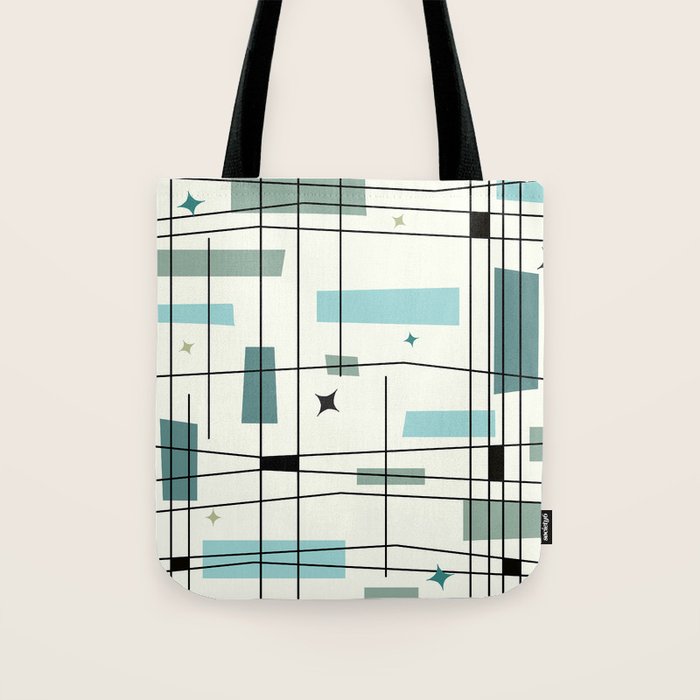 Mid Century Art Bauhaus Style Tote Bag Gallery Image 1