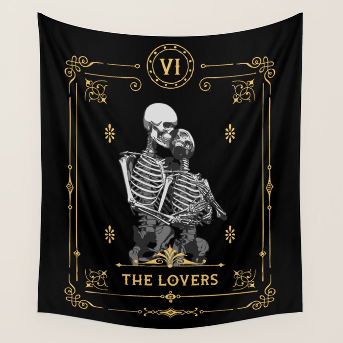 The Lovers VI Tarot Card Wall Tapestry Gallery Image 4