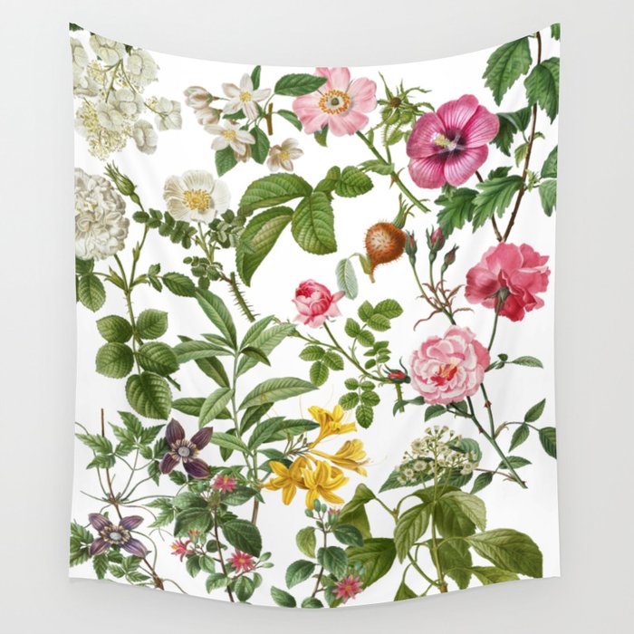 Bonnie Botanical Bloom  Wall Tapestry Gallery Image 1