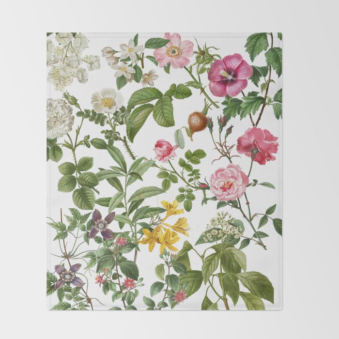 Bonnie Botanical Bloom  Throw Blanket Gallery Image 2