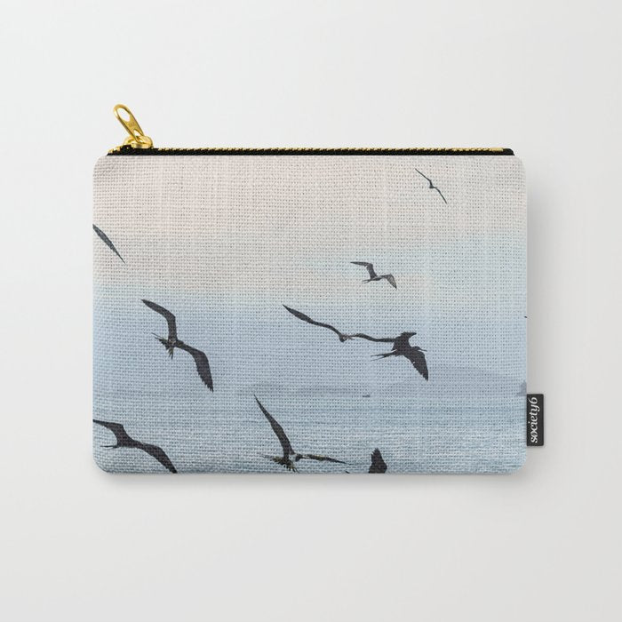 Flock of Birds at Sunset Carry All Pouch Gallery Image 1