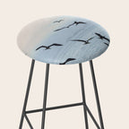 Flock of Birds at Sunset Stool Gallery Image 2