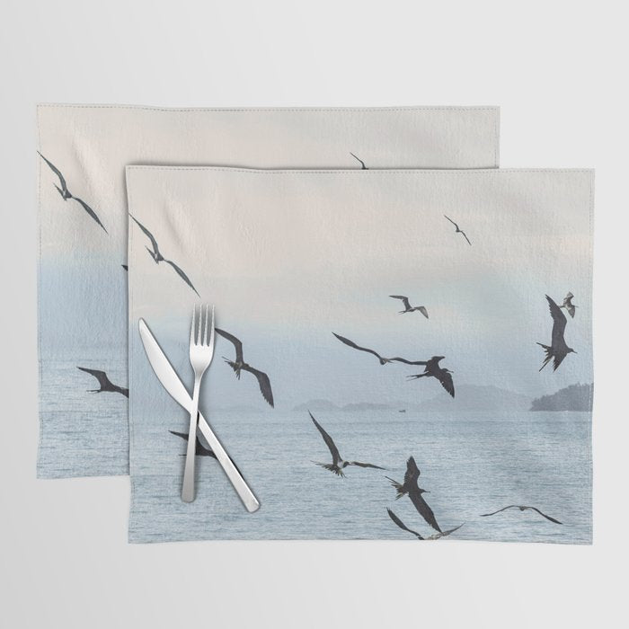 Flock of Birds at Sunset Placemat Gallery Image 1