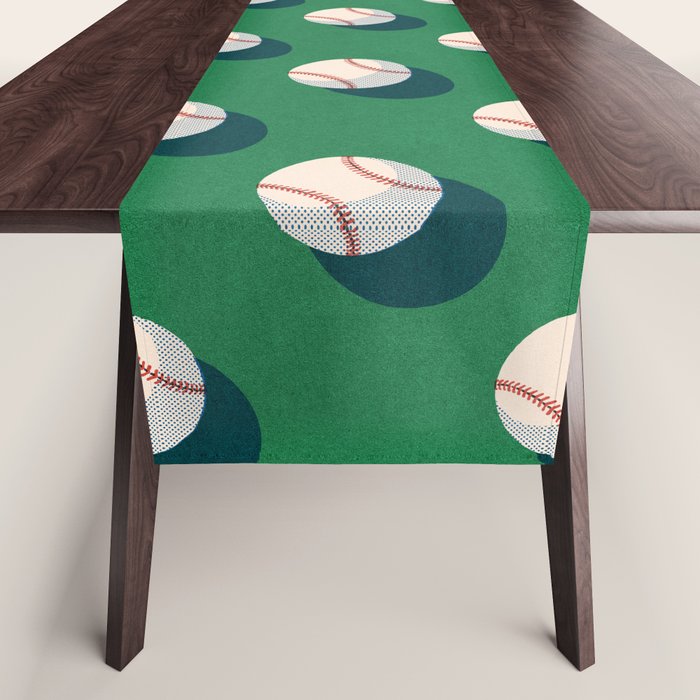BALLS Baseball - pattern Table Runner Gallery Image 1