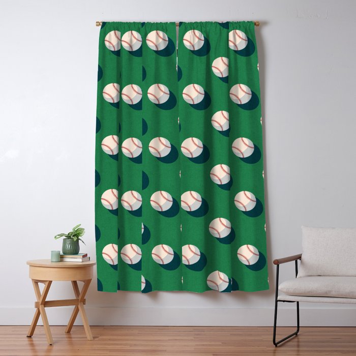 BALLS Baseball - pattern Window Curtain Gallery Image 5
