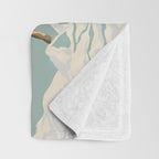 Vintage Chinoiserie Pastel Pagoda Bridge Garden Landscape Throw Blanket Gallery Image 3