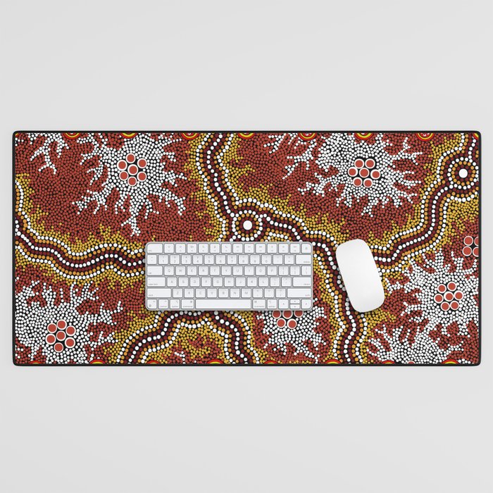 Aboriginal Art Authentic â Mountains Desk Mat Gallery Image 1