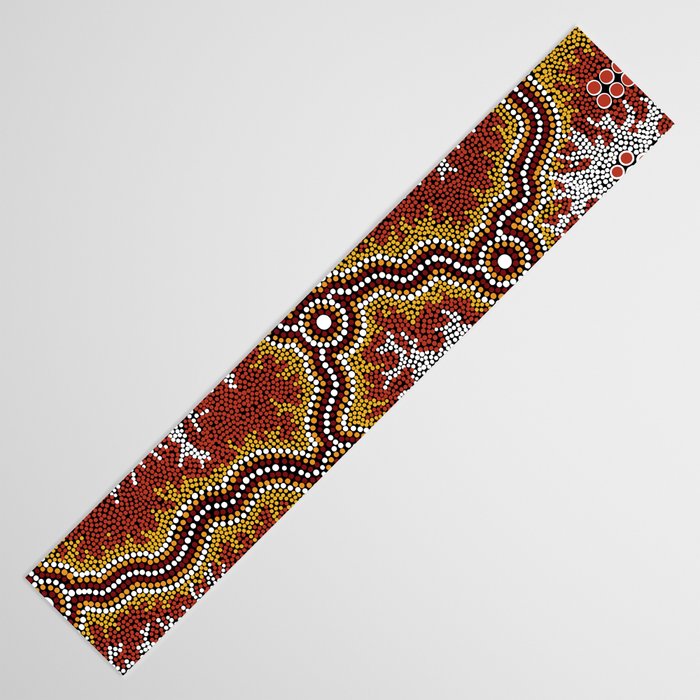 Aboriginal Art Authentic â Mountains Table Runner Gallery Image 3