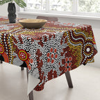 Aboriginal Art Authentic â Mountains Tablecloth Gallery Image 3