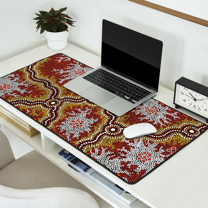Aboriginal Art Authentic â Mountains Desk Mat Gallery Image 2