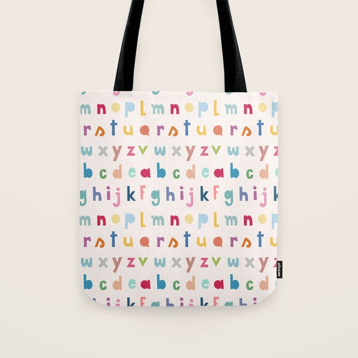 ABC alphabet art Tote Bag Gallery Image 1