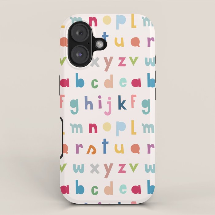 ABC alphabet art iPhone Case Gallery Image 1