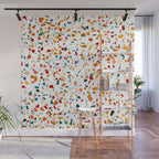 Tan Terrazzo | Eclectic Quirky Confetti Painting | Celebration Colorful Boho Happy Party Graphic  Wall Mural Gallery Image 1