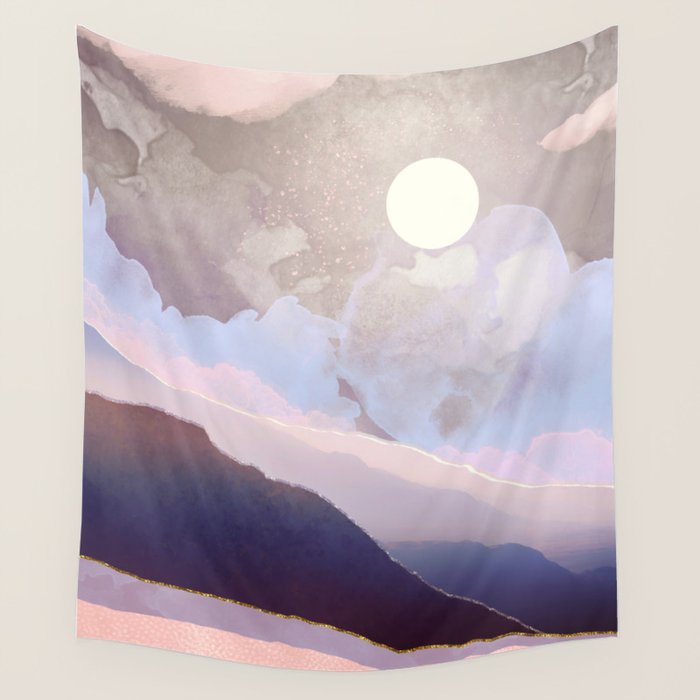 Lavender Night Wall Tapestry Gallery Image 4