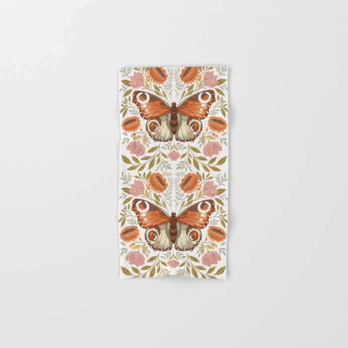 William Morris Inspired Butterfly Bath Towel Gallery Image 1