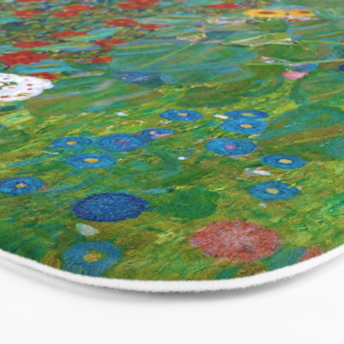 Gustav Klimt "Farm Garden with Sunflowers" Bath Mat Gallery Image 3