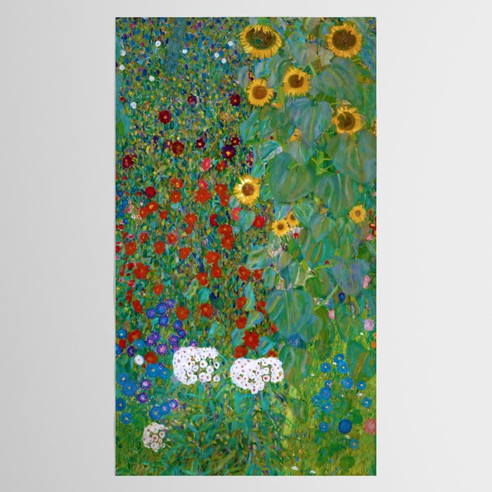 Gustav Klimt "Farm Garden with Sunflowers" Tablecloth Gallery Image 2