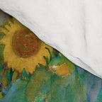 Gustav Klimt "Farm Garden with Sunflowers" Comforter Gallery Image 4