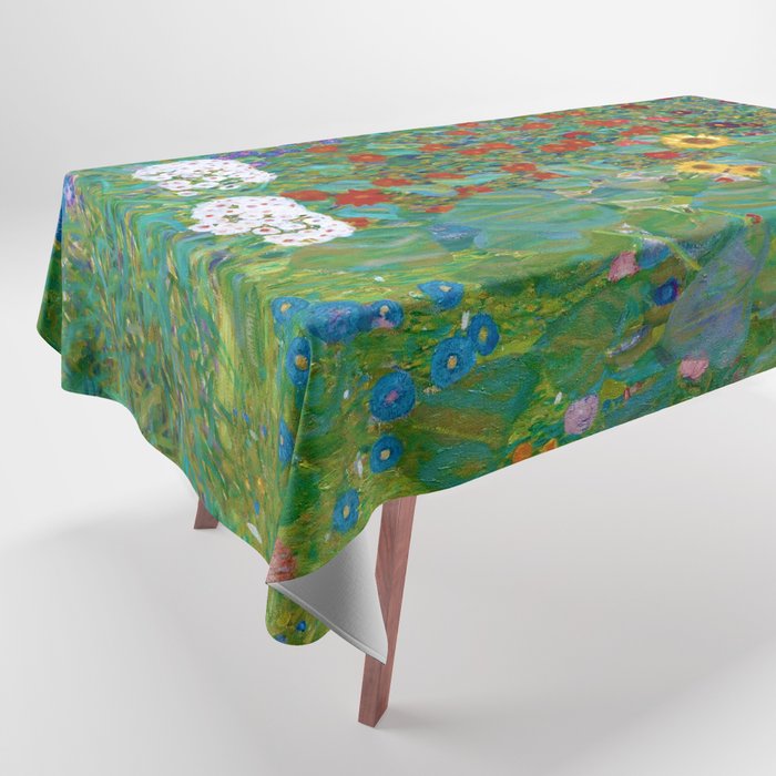 Gustav Klimt "Farm Garden with Sunflowers" Tablecloth Gallery Image 1