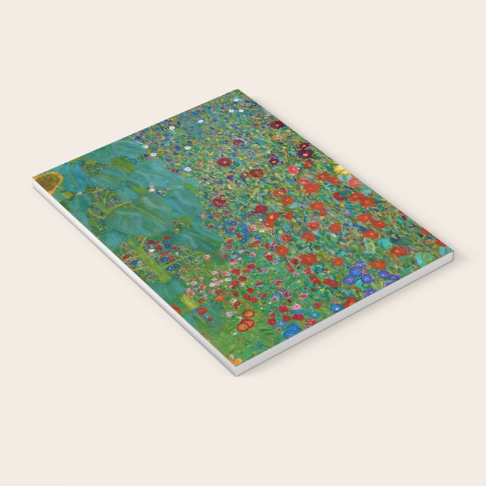 Gustav Klimt "Farm Garden with Sunflowers" Notebook Gallery Image 3
