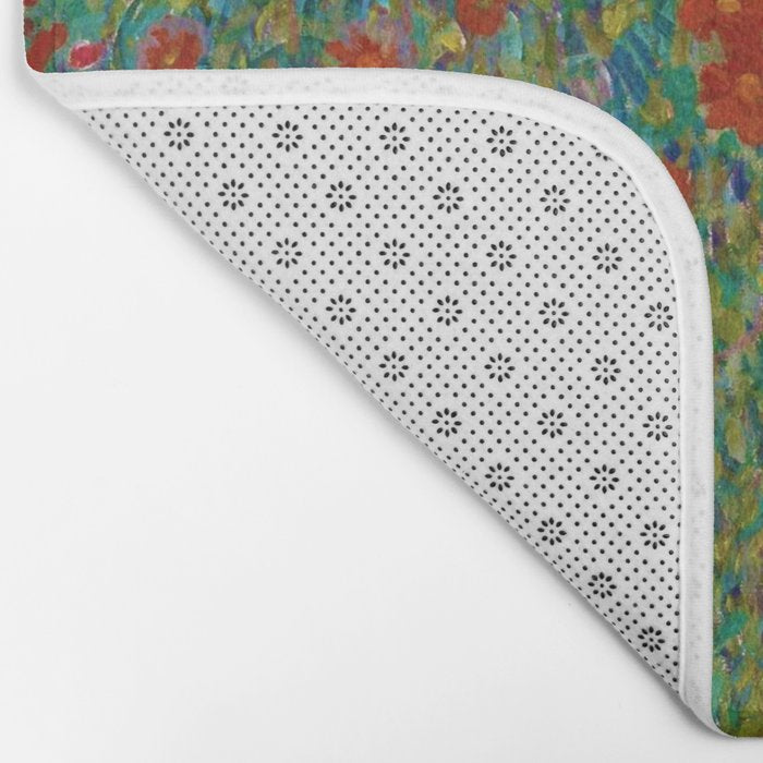 Gustav Klimt "Farm Garden with Sunflowers" Bath Mat Gallery Image 2