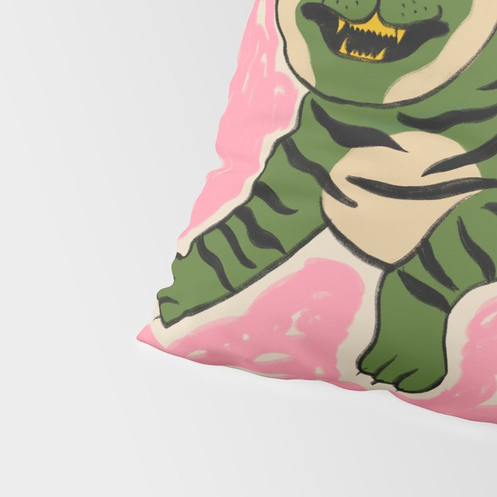 GREEN TIGER Pillow Sham Gallery Image 4