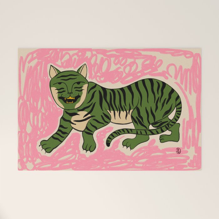 GREEN TIGER Welcome Mat Gallery Image 1