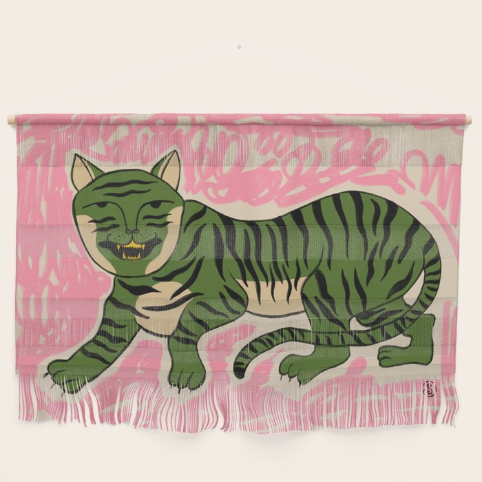 GREEN TIGER Wall Hanging Gallery Image 1