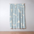 Contemporary Geometric Shapes - Soft Blue Window Curtain Gallery Image 3