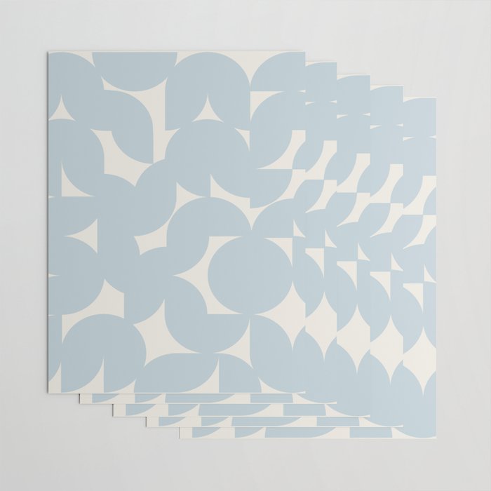 Contemporary Geometric Shapes - Soft Blue Wrapping Paper Gallery Image 3