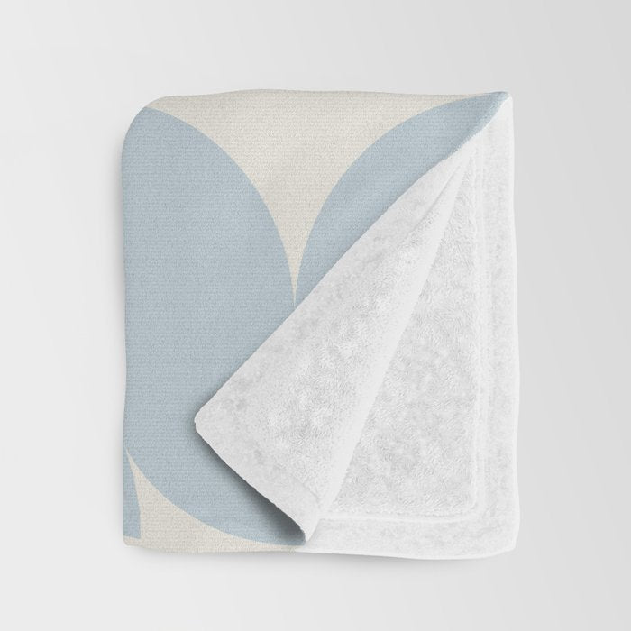 Contemporary Geometric Shapes - Soft Blue Throw Blanket Gallery Image 3