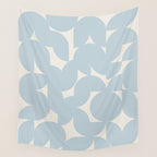 Contemporary Geometric Shapes - Soft Blue Wall Tapestry Gallery Image 4