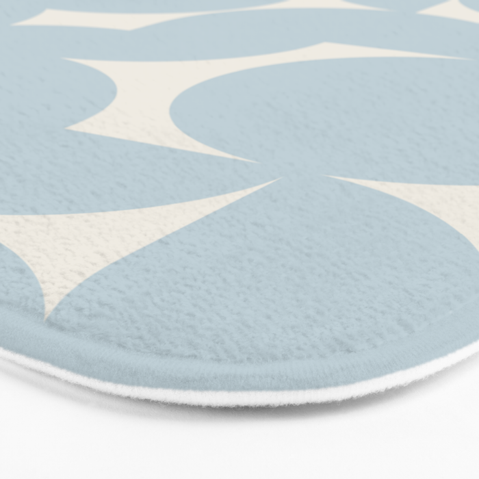 Contemporary Geometric Shapes - Soft Blue Bath Mat Gallery Image 3