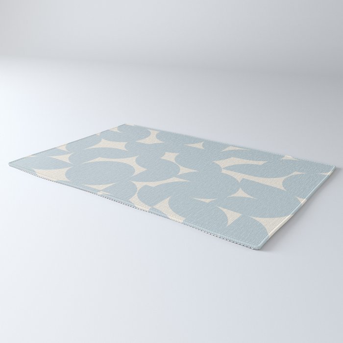 Contemporary Geometric Shapes - Soft Blue Rug Gallery Image 3
