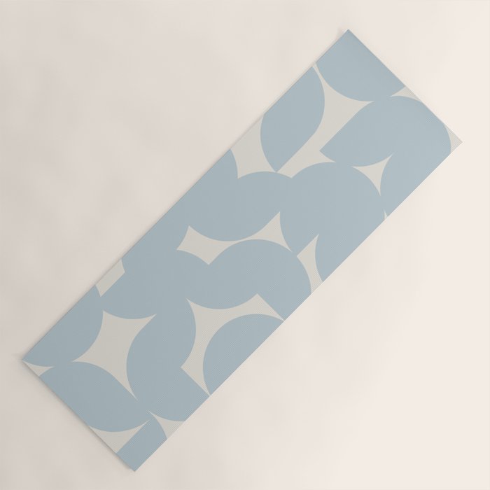 Contemporary Geometric Shapes - Soft Blue Yoga Mat Gallery Image 1