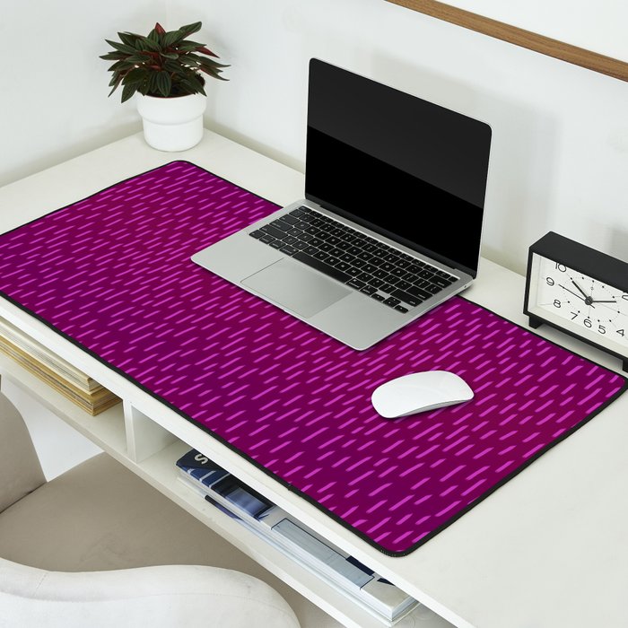 Magenta Dash Desk Mat Gallery Image 2