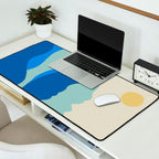 Blue Sea Waves on a Sunny Day Desk Mat Gallery Image 2