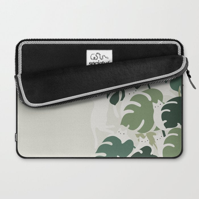 Cat and Plant 47 Laptop Sleeve Gallery Image 2