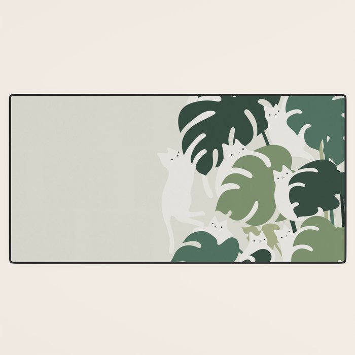 Cat and Plant 47 Desk Mat Gallery Image 3