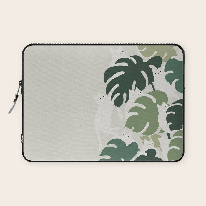 Cat and Plant 47 Laptop Sleeve Gallery Image 1